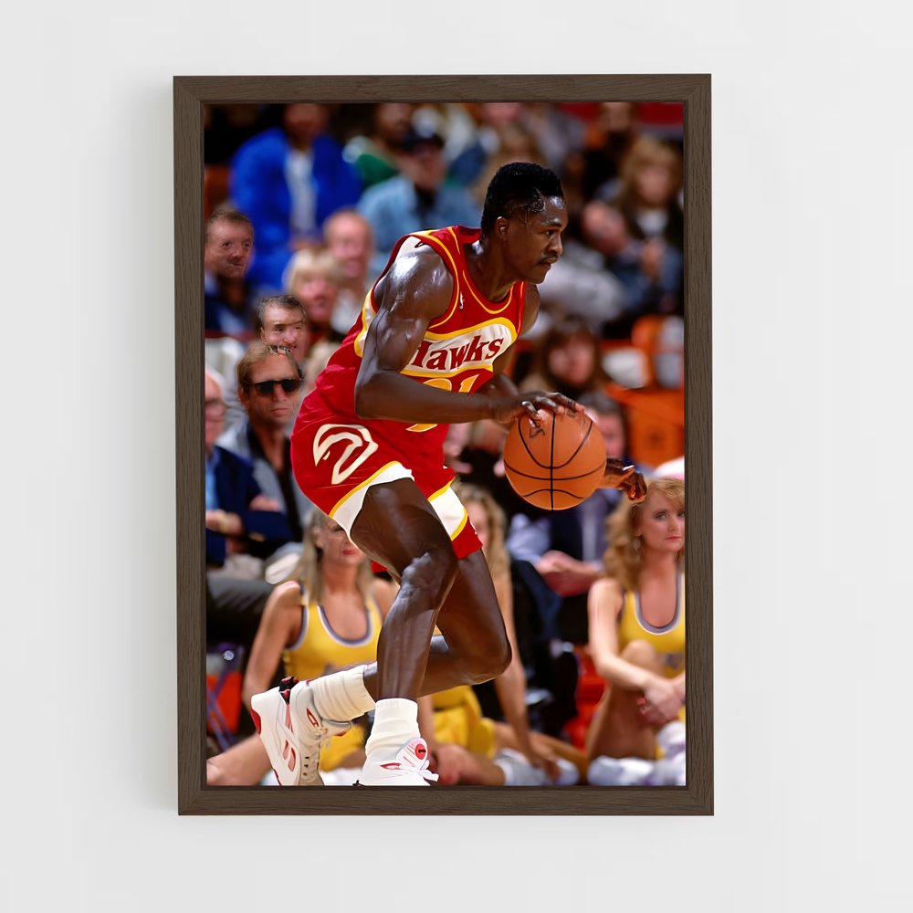 Poster Dominique en Action – affiche Basketball (vue 5)